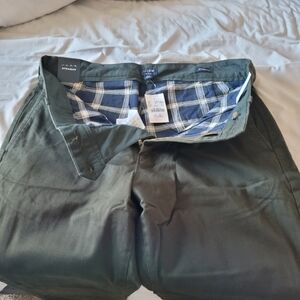 Flannel-lined pants.